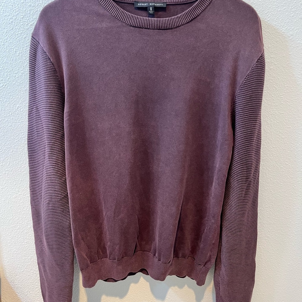 Robert Barakett Maroon Knit Top size M